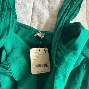 Free people green bodysuit